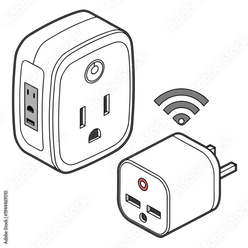 Smart plug and wifi adapter for home automation