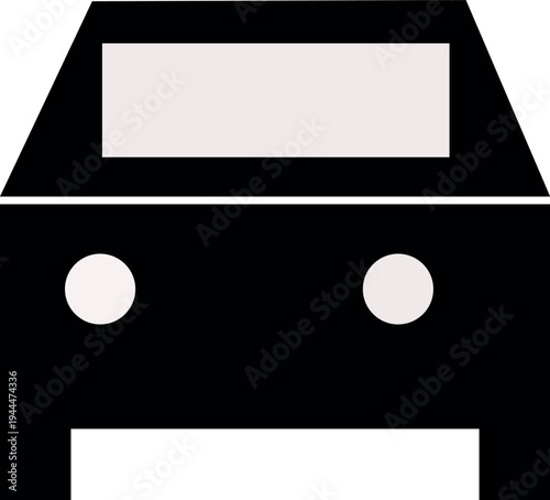 Car Front View Icon Automobile Vehicle Symbol