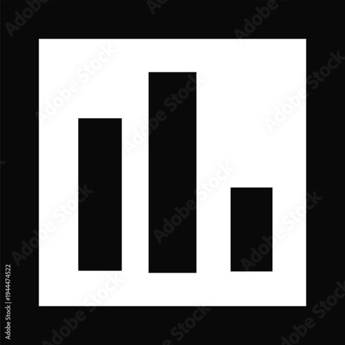 Bar Chart Analytics Icon Business Data Graph Symbol