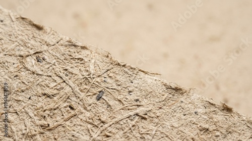 Organic Recycled Paper Texture with Copy Space