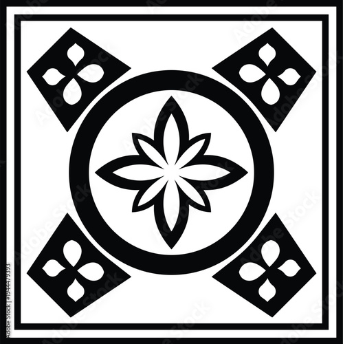 Silhouette of a Man Holding a Magnifying Glass Examining a Plant vector