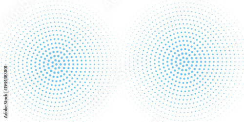 Light BLUE vector illustration which consist of circles. Dotted gradient design for your business. Creative geometric background in halftone style with colored spots.