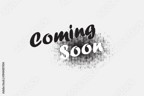Calligraphy Coming Soon Lettering Typography Design. Promotion or announcement banner. Lettering Coming soon for promotion, advertisement, sale, marketing
