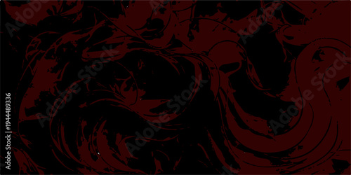 Dark grunge wallpaper design featuring a red and black floral pattern with old paper textures and artistic blood fire elements for a gothic Valentine heart decoration