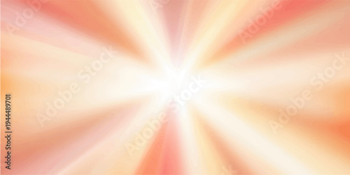 A vibrant abstract background features a bright sun burst of colorful rays and glowing energy patterns that create a motion blur texture across the blue sky space