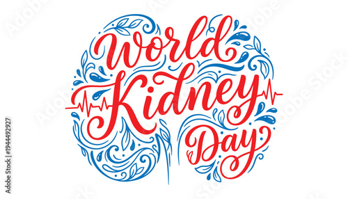 World kidney day awareness campaign logo