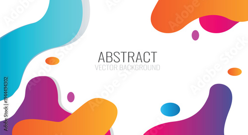 Vibrant abstract vector background with colorful shapes and bold design elements