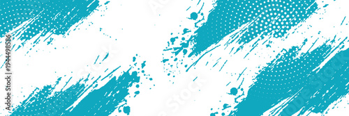 Dotted gradient vector illustration, white and black halftone background, horizontal seamless dotted lines, monochrome dots texture backdrop, retro effect. modern