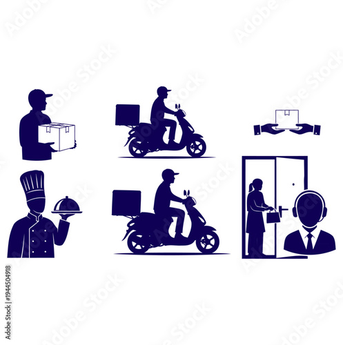 Full length shot of graduate student in black cap and gown walking forward silhouette