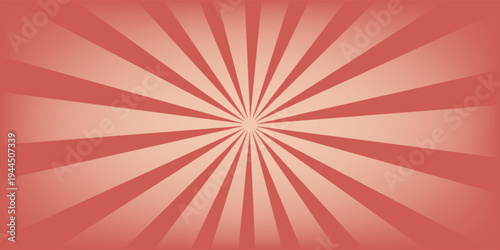 Circus background and spiral retro rays vector pattern. Vintage poster of red white sun or star burst radial lines with grunge texture, circus, carnival, summer fair or chapiteau backdrop,eps.10