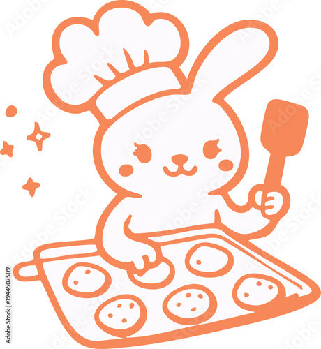 A cute illustration for Easter baking