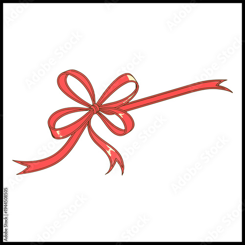 Vector ribbon gift design.