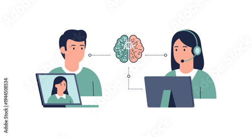 AI-Powered Customer Service & Digital Support: Human Interaction with Virtual Assistant Technology