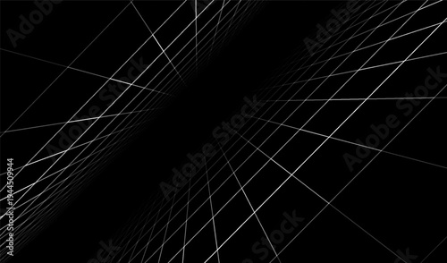 3d design digital for background grid line and abstract technology perspective. Futuristic light vector for geometric cyber floor and graphic space virtual. 3d game illustration for background.