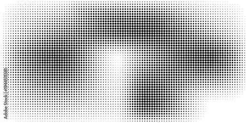 Grunge halftone gradient background. Faded grit noise texture. White and black sand wallpaper. Retro pixelated backdrop. Anime or manga style comic overlay.