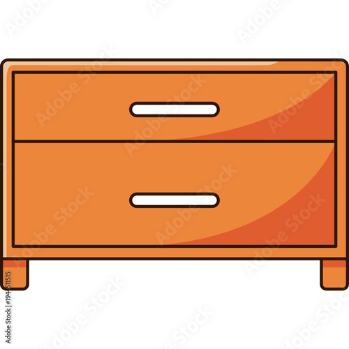 Bedside Table Illustration