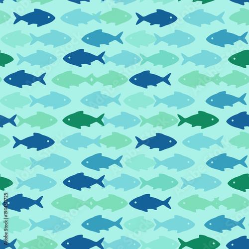 School of Colorful Fish Pattern