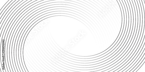 Circle lines abstract vector background. Minimal geometric circular dark blue pattern. Technology design concept. Modern shiny rounded lines banner