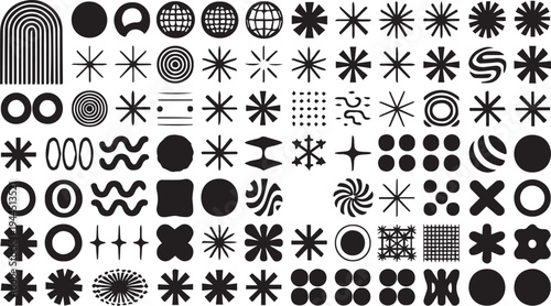 Abstract Geometric Shapes and Symbols Collection