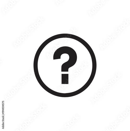 Question mark help icon vector editable EPS information symbol