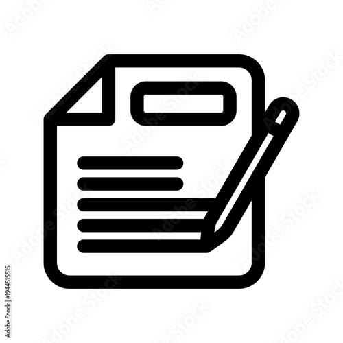 Copywriter illustration line icon from digital nomad icon set