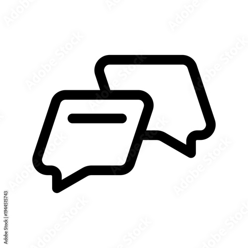 Speech illustration line icon from digital nomad icon set