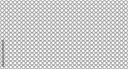 Seamless hexagonal mesh pattern background vector illustration flat design