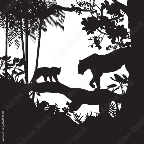 Sundarbans Mangrove Labyrinth - Tidal Forest Silhouette