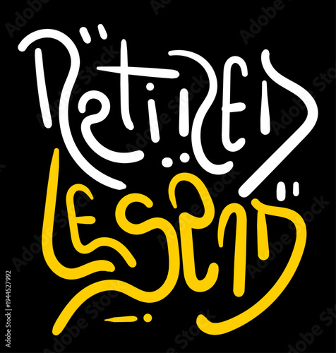 Retired legend typography t-shirt design. graphic apparel design, vector illustration