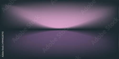 Empty Studio Background with a Purple Gradient backdrop, perfect for product photography.