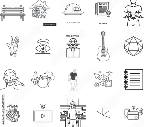 Minimalist design featuring a placeholder for a vector file graphic
