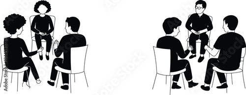 Yoga silhouette icons meditation fitness exercise posture collection set, flat vector