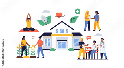 Holistic Community Health & Wellness: Integrated Healthcare, Healthy Lifestyle & Mental Well-being Services