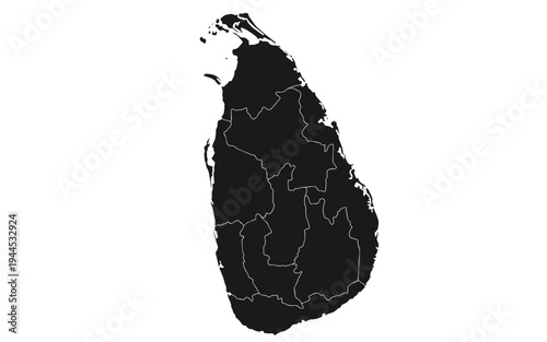 Sri Lanka png map with provinces, Sri Lanka province map