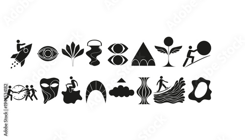 Dragon vector illustration with Halloween animal icons