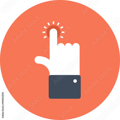 interactivity flat web icon concept