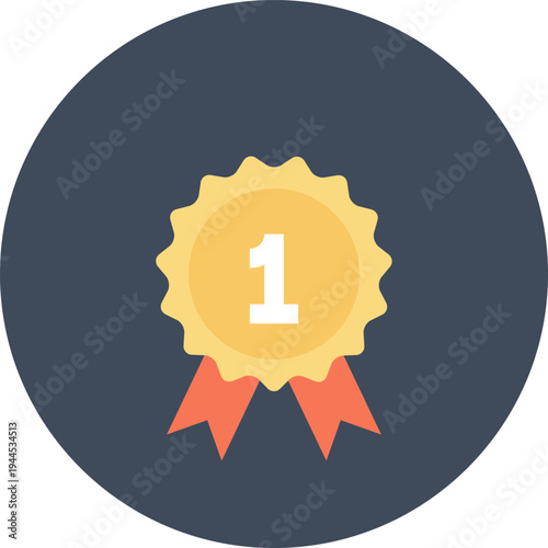 award flat web icon concept