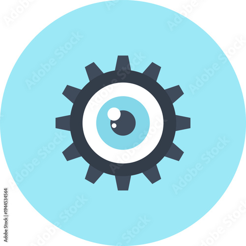 creative process flat web icon concept