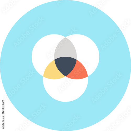 color balance flat web icon concept