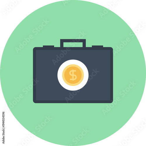 investment flat web icon concept