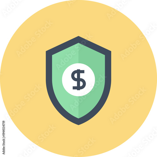 insurance flat web icon concept