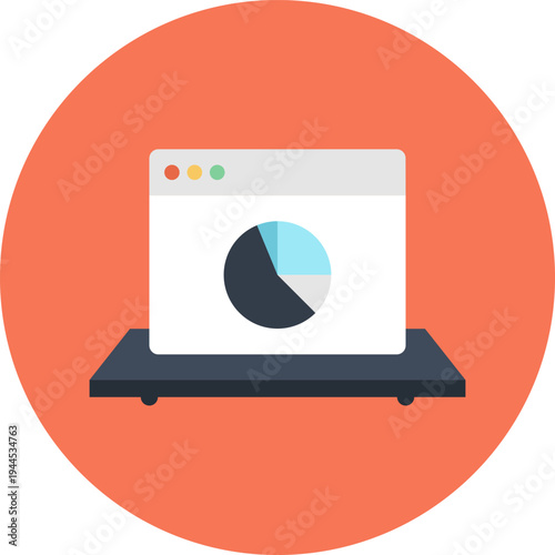 funding platform flat web icon concept