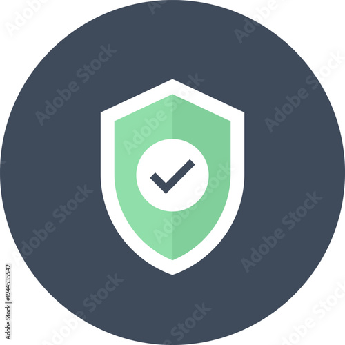 reliability flat web icon concept