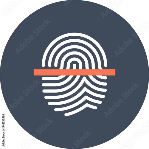 identity flat web icon concept