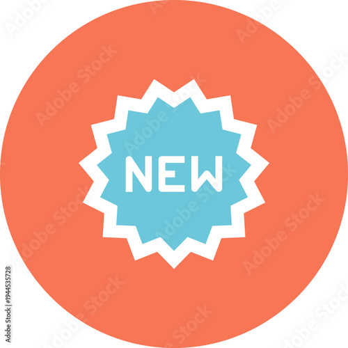 new product flat web icon concept