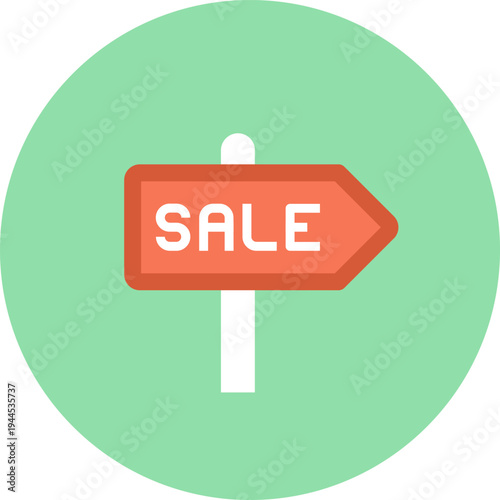 for sale flat web icon concept