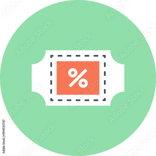 discount flat web icon concept