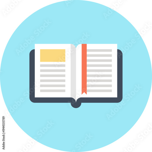 knowledge flat web icon concept