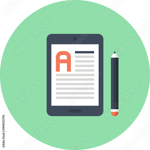 e-books flat web icon concept