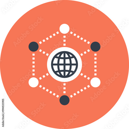 internet flat web icon concept